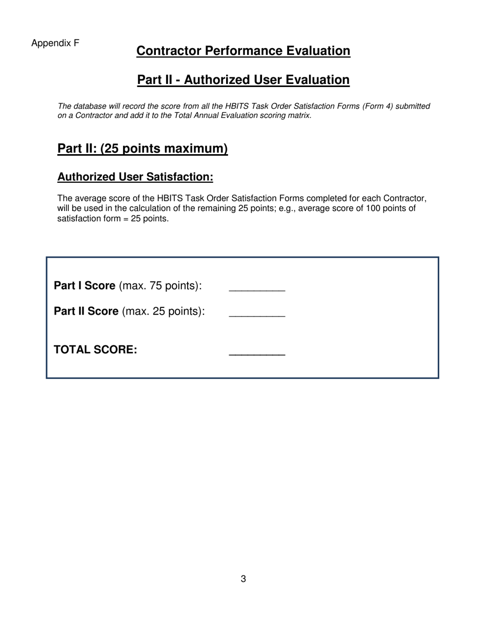 HBITS Form 9 Appendix F Contractor Performance Evaluation Process - New York, Page 3