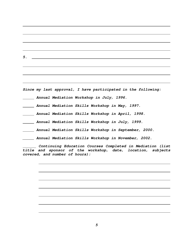 Mediator Renewal Application - Nebraska, Page 5