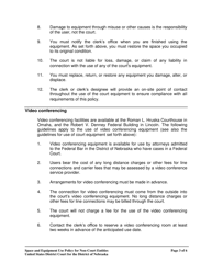 Space and Equipment Use Agreement - Nebraska, Page 3