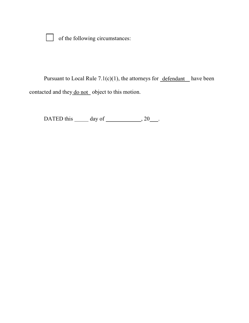 Motion for Leave to File Non-electronically Throughout This Case - Montana, Page 2