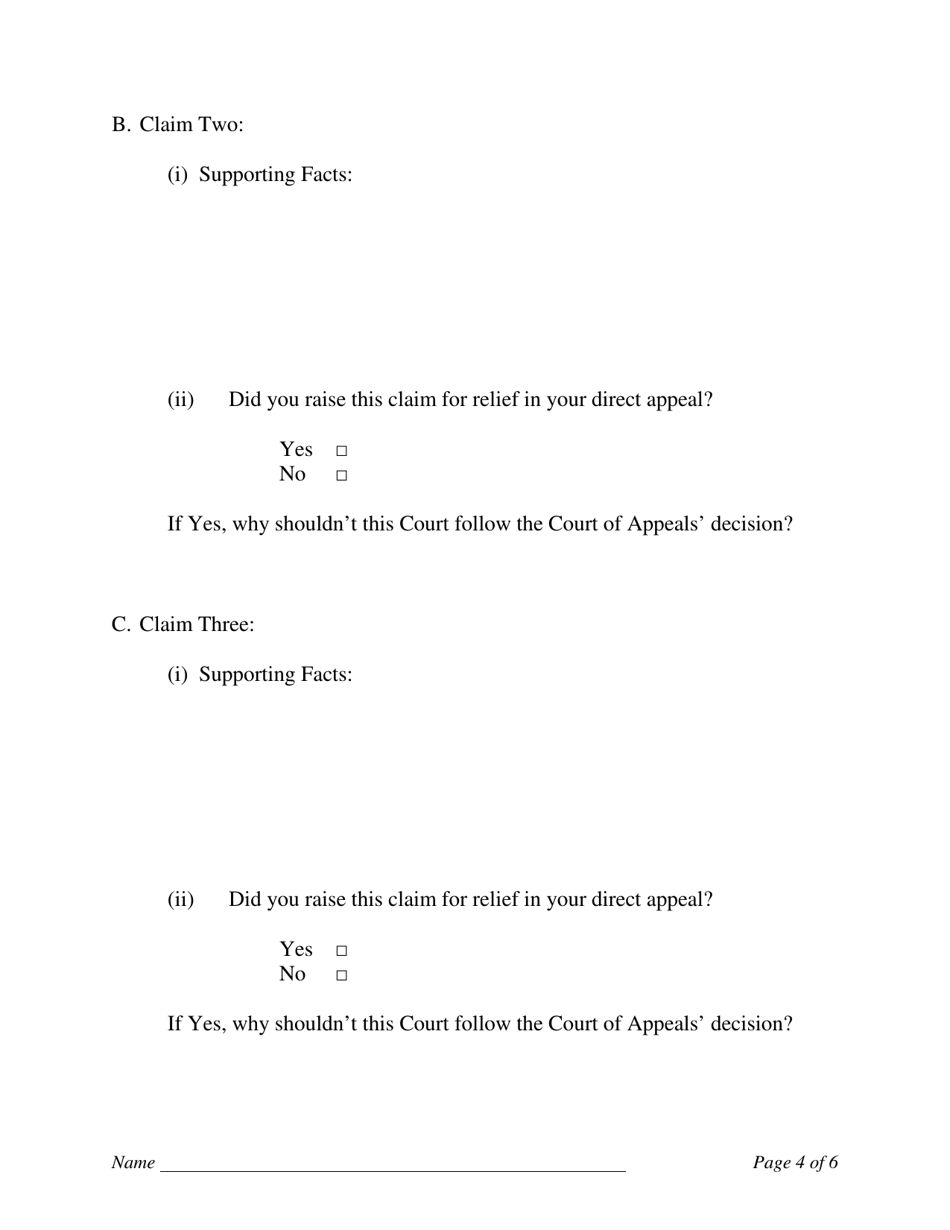 Motion to Vacate, Set Aside, or Correct the Sentence - Montana, Page 4