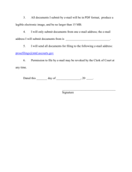 Pro Se Request to File by Email Per L.r. 83.8 - Montana, Page 2