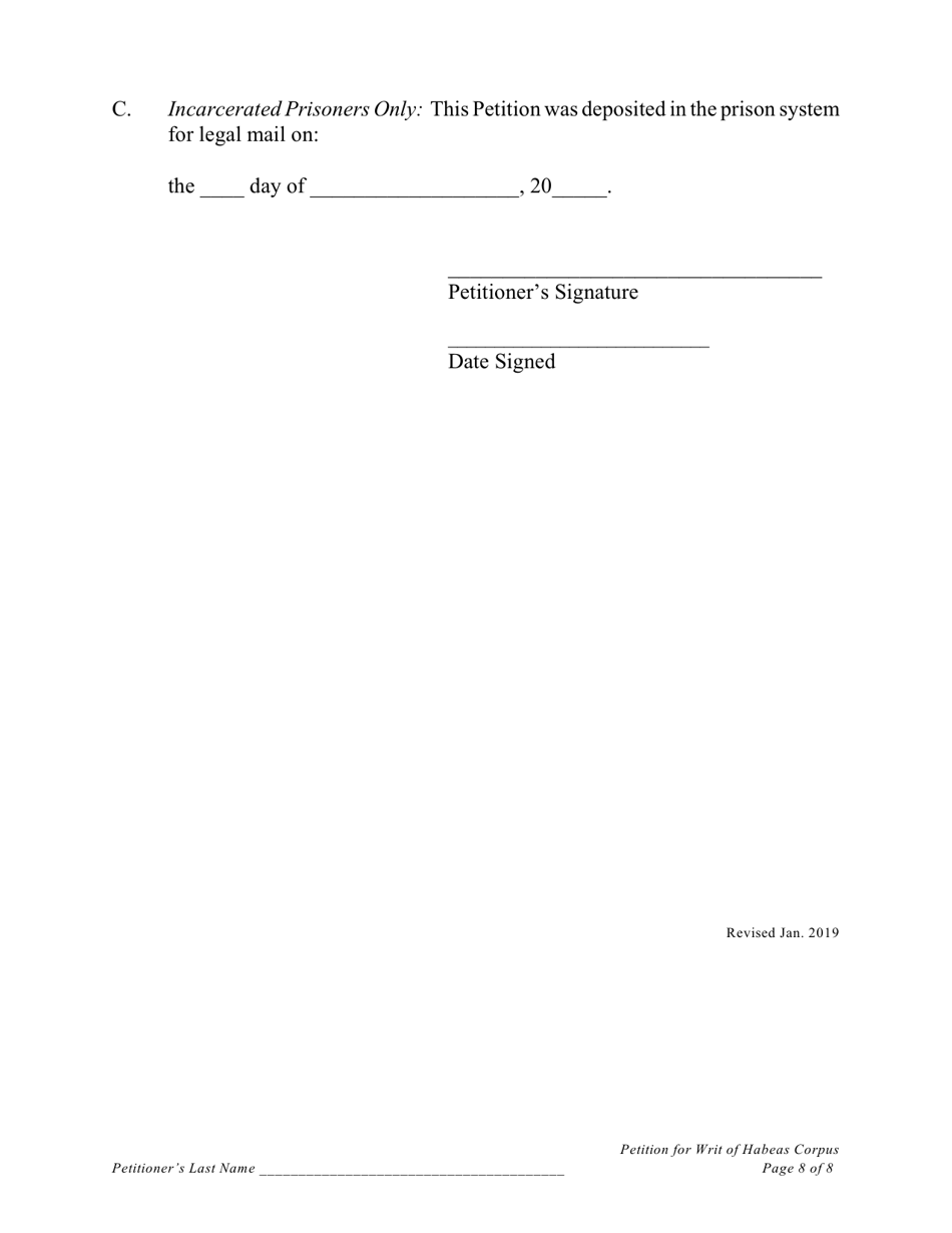 Petition Under 28 U.s.c. 2254 for Writ of Habeas Corpus by a Person in State Custody (Convicted Montana Prisoners Only) - Montana, Page 8