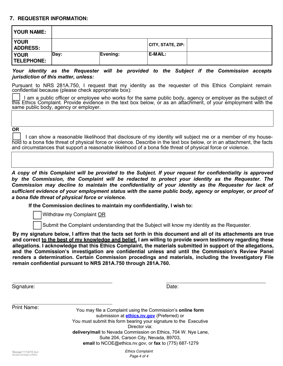 Ethics Complaint - Nevada, Page 4