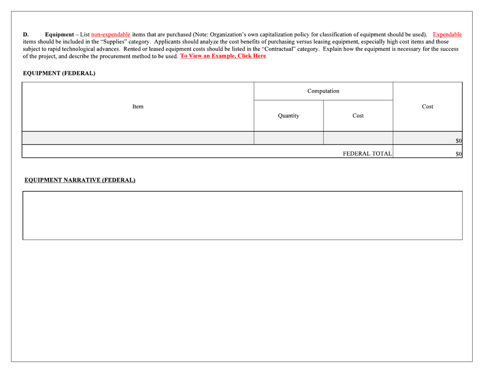 Budget Detail Worksheet, Page 8