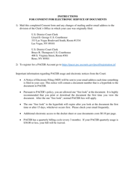Consent for Electronic Service of Documents - Nevada, Page 2