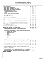 Quality Control Inspection Form - New York, Page 5