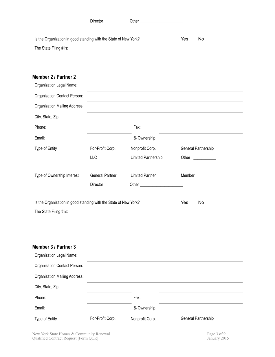 Form QCR Qualified Contract Request - New York, Page 3