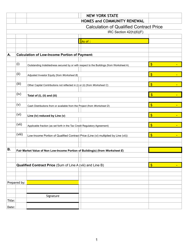 Qualified Contract Worksheets - New York, Page 2