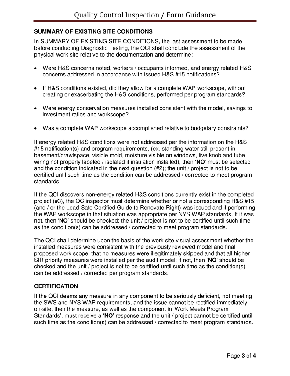 Download Instructions for Quality Control Inspection Checklist - Multi ...