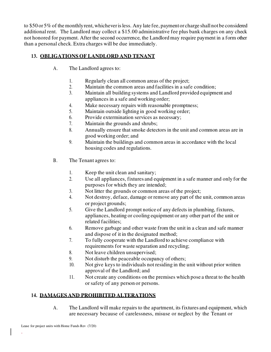 Lease for Project Units With Home Funds - New York, Page 4