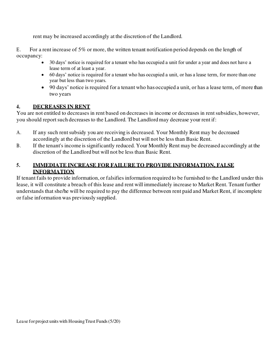 Turnkey / Housing Trust Fund Lease - New York, Page 10