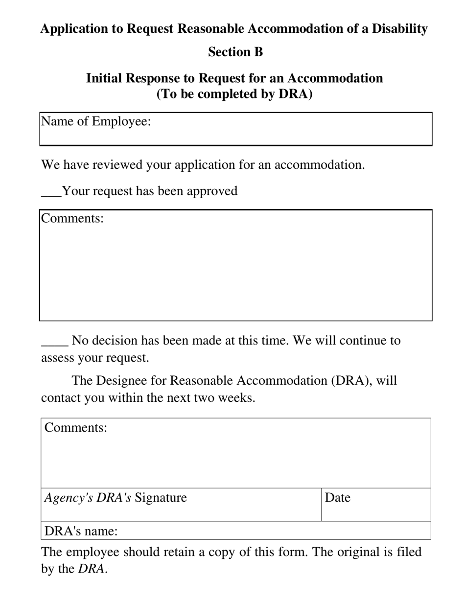 Application to Request Reasonable Accommodation of a Disability - New York, Page 2