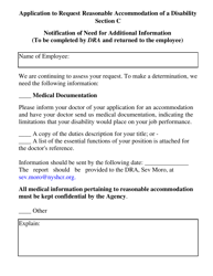Application to Request Reasonable Accommodation of a Disability - New York, Page 3