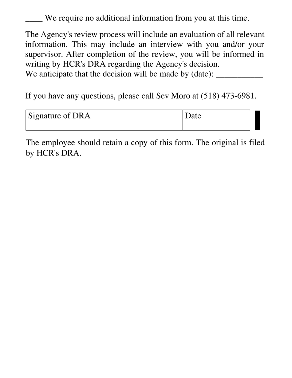 Application to Request Reasonable Accommodation of a Disability - New York, Page 4
