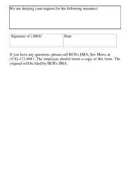 Application to Request of Religious Observance or Practice - New York, Page 5