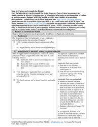Individualized Assessment Credit Worksheet - Applying New York State Credit Policy for Applicants to State-Funded Housing - New York, Page 4