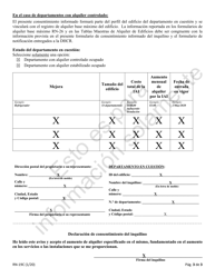 Formulario RN-19C Mejoras Al Departamento Individual: Consentimiento Informado Del Inquilino - New York (Spanish), Page 3