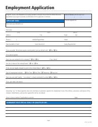 Document preview: Employment Application Form