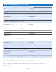 Employment Application Form - Blue, Page 2