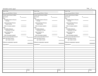 Form SFN52532 Reconciliation of Ideal Cash Banks - North Dakota, Page 2