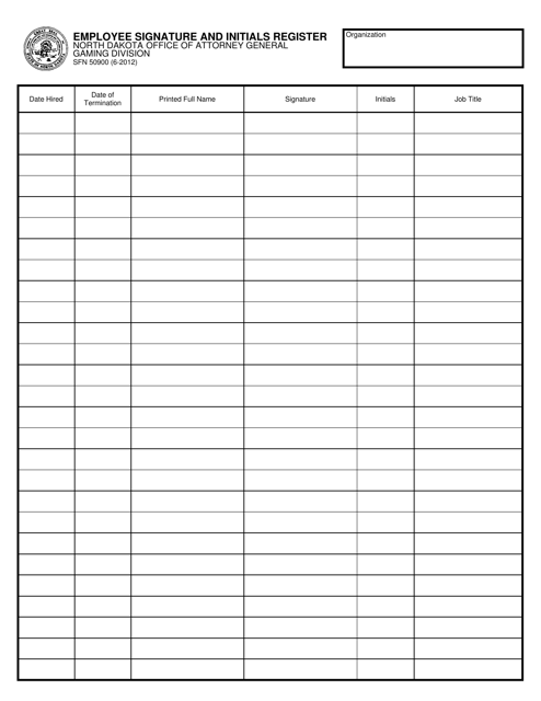 Form SFN50900  Printable Pdf