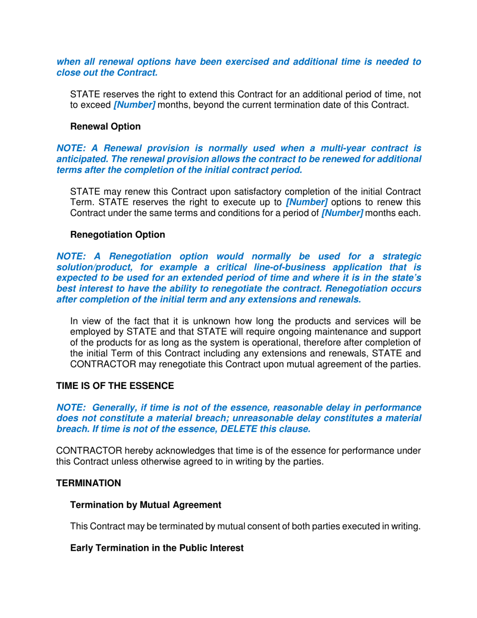 Personal Service Contract Template - North Dakota, Page 4