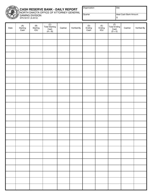 Form SFN50151  Printable Pdf