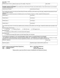 Form SFN18092 North Dakota Offender Registration Offender Notice/Acknowledgement/Registration - North Dakota, Page 6