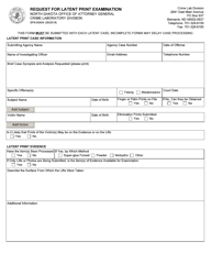Document preview: Form SFN60404 Request for Latent Print Examination - North Dakota
