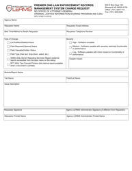 Document preview: Form SFN61562 Premier One-Law Enforcement Records Management System Change Request - North Dakota