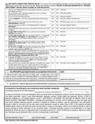 Form SFN9756 Application for Concealed Weapon License - North Dakota, Page 4