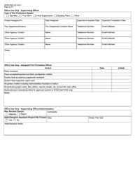 Form SFN61949 Application for Acceptance of Fire Protection System - North Dakota, Page 2