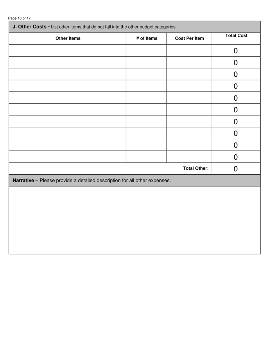 Jag and Lottery Grant Application - North Dakota, Page 10