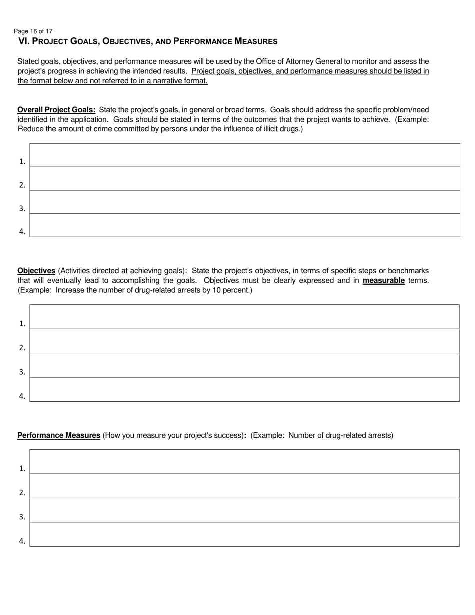 Jag and Lottery Grant Application - North Dakota, Page 16