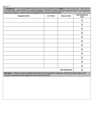 Jag and Lottery Grant Application - North Dakota, Page 9