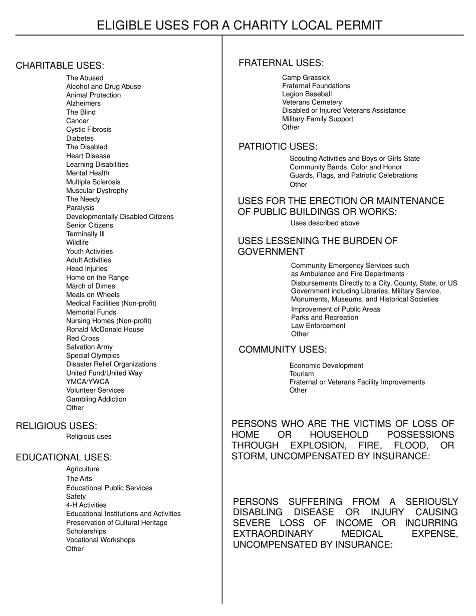 Form SFN52880 Report on a Restricted Event Permit - North Dakota, Page 2