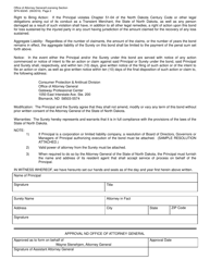 Form SFN60245 Transient Merchant Bond - North Dakota, Page 2