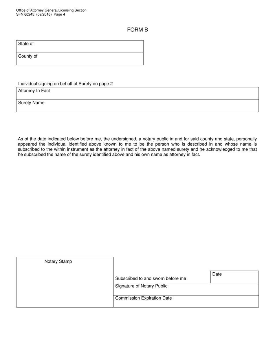 Form SFN60245 Transient Merchant Bond - North Dakota, Page 4