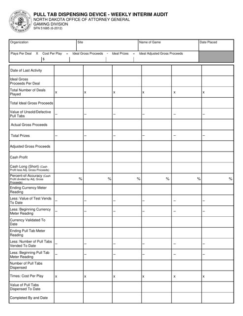 Form SFN51685  Printable Pdf