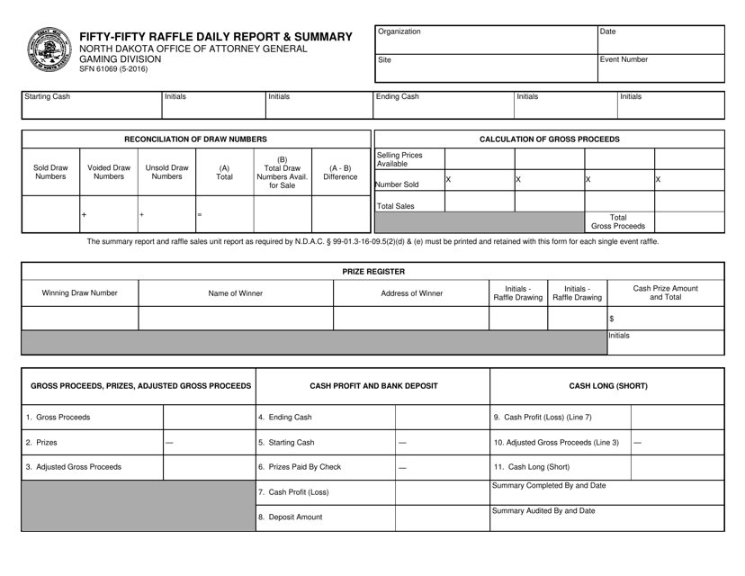 Form SFN61069  Printable Pdf