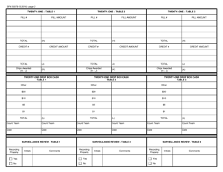 Form SFN50079 Twenty-One Daily Report - North Dakota, Page 2