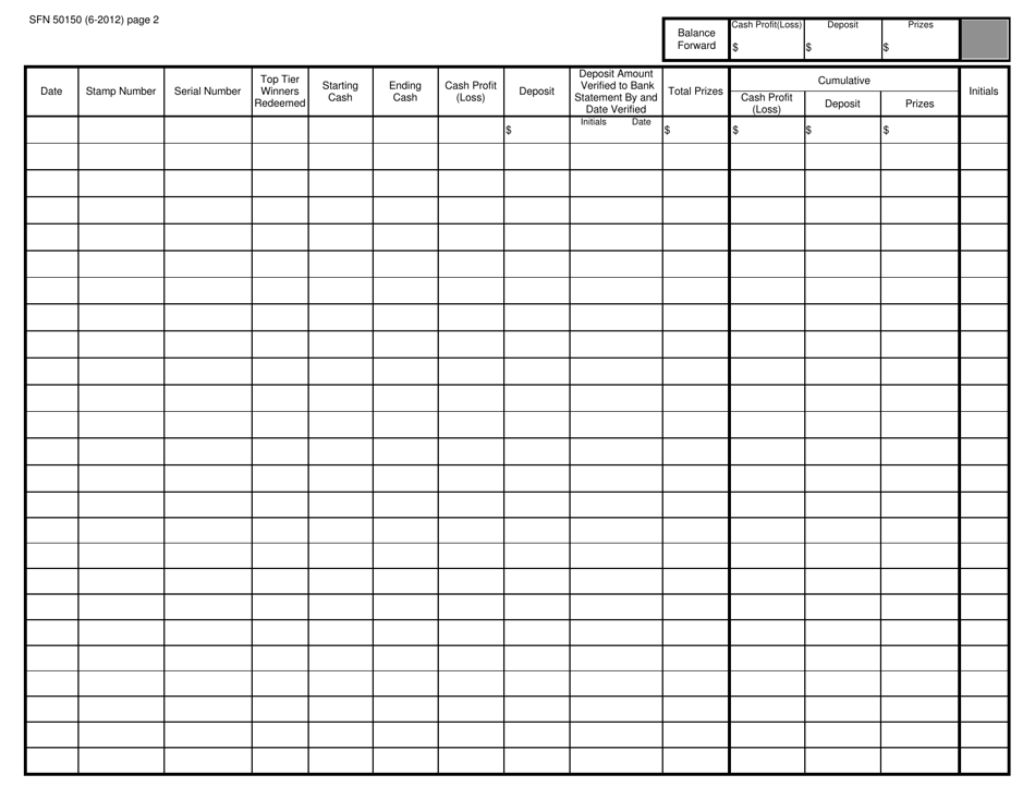 Form SFN50150 - Fill Out, Sign Online and Download Printable PDF, North ...