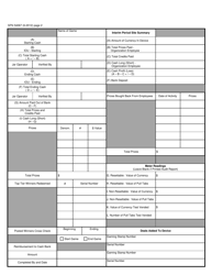 Form SFN54067 Pull Tab Dispensing Device Daily Employee Report &amp; Interim Period Site Summary - North Dakota, Page 2
