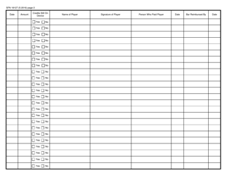 Form SFN18127 Credit Redemption Register - North Dakota, Page 2