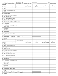 Form SFN9809 North Dakota Gaming Tax Return - North Dakota, Page 6