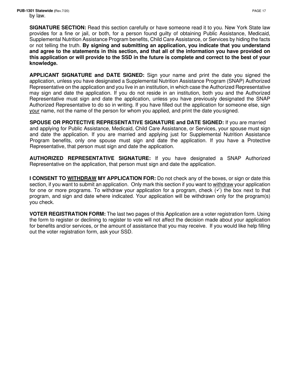 Instructions for Form LDSS-2921 New York State Application for Certain Benefits and Services - New York, Page 18