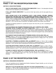 Instructions for Form LDSS-3174 New York State Recertification Form for Certain Benefits and Services - New York, Page 13