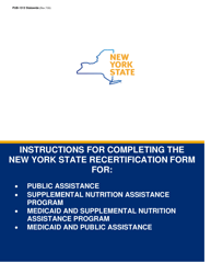 Instructions for Form LDSS-3174 New York State Recertification Form for Certain Benefits and Services - New York