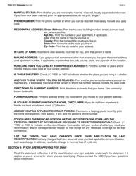 Instructions for Form LDSS-3174 New York State Recertification Form for Certain Benefits and Services - New York, Page 5